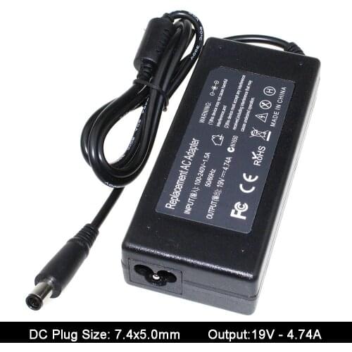 19V 4.74A 7.4x5.0mm Notebook Adapter Power Supply For HP 63955-001 609940-001 PPP012H-S Pavilion Dv4 Dv5 G4 G6 G7 AC Charger
