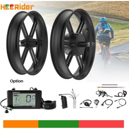 BAFANG Electrical Integrate Motor Hub Motor 48V 500W Wheel Electric Bike Conversion Kit for 20inch Fat Bicycle Rear Drive Engine