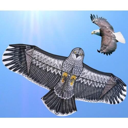 Free shipping high quality 2m eagle kite with handle line fly easy 10 pcs/lot easy control hot sell outdoor toys