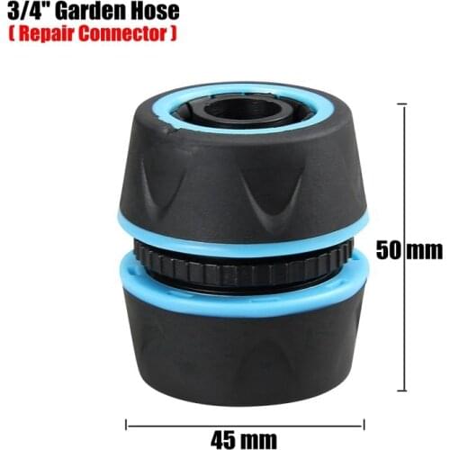 3/4" Garden Hose Quick Connectors Hi-Quality Rubber Cover Faucet Joints Gardening Irrigation Water Gun Hose Repair Connectors