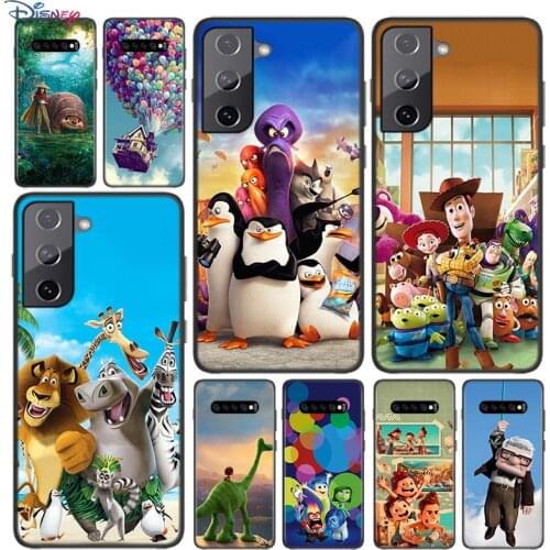 Disney Movie Soft Black Cover For Samsung Galaxy S21 S20 FE Ultra S10 S10e Lite S9 S8 S7 Edge Plus Phone Case