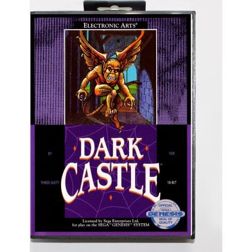 Dark Castle with Retail Box 16bit MD Game Card For Sega Mega Drive/ Genesis