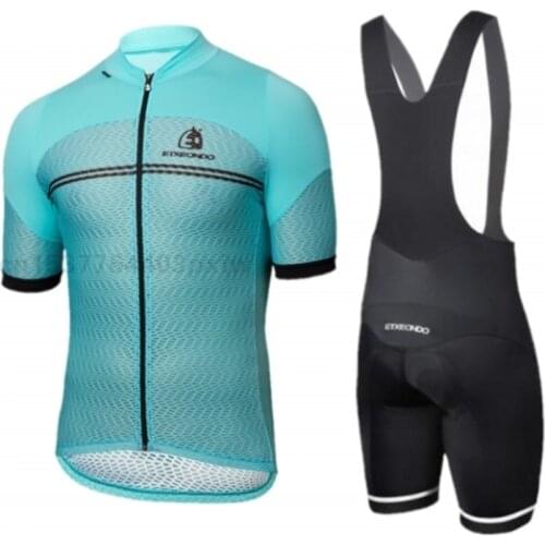 Etxeondo Summer Non-slip Cycling Jersey Set Mens Racing Sport MTB Bike Shorts Suit Pro BICYCLING Maillot Bottoms Wear Clothing