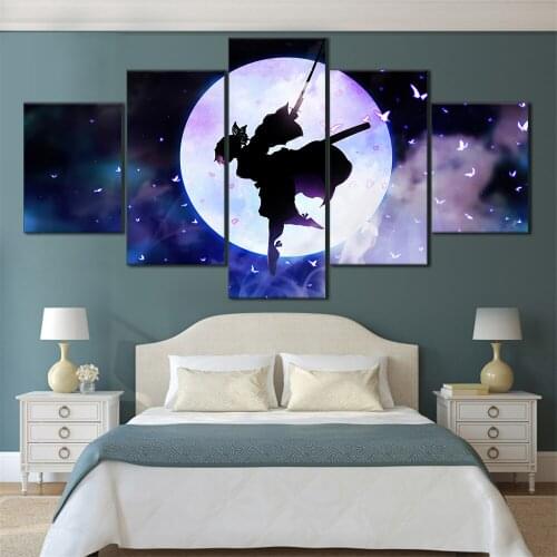 Demon Slayer Wall Painting Kochou Shinobu Anime Poster Vintage Posters Home Room Art Wall Stickers