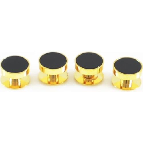 Classic Round Onyx Dress Shirt Studs Formal Wear Shirt Studs Set (4pcs/6pcs)