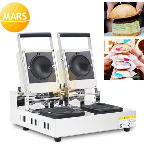 Commercial Donut Ice Cream Krapfen Warmer Burger Machine Italy Gelato Panini Press Sandwich Maker Electric Gelato Doughnut Pan