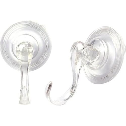 Suction Cup Hook Single Hold To 1.2 Kg Weight For Kitchen Bathroom Rooms Mini Strong Glass Window Suction Cup Hooks Supplies