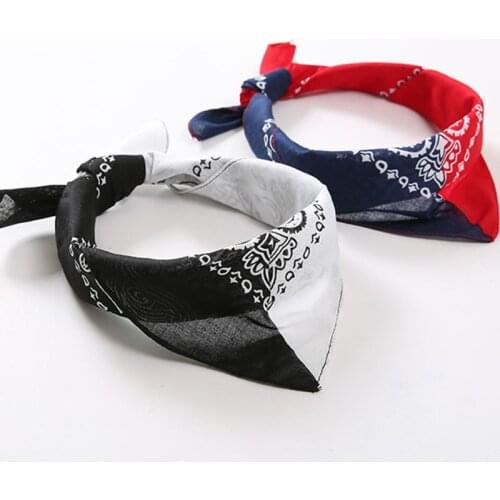 Double color 50x50cm monochrome bracelet tie