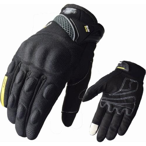 Breathable Mesh With Hole Motorcycle Gloves Non-Slip Touch Function Scooter Gloves Motocross Summer Motorcycle Accessories