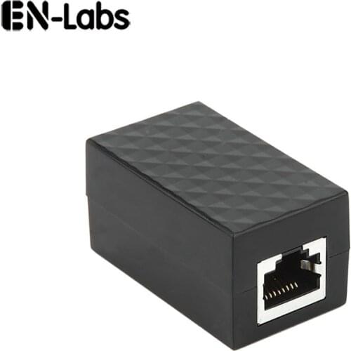 En-Labs Surge Thunder Lightning Protector RJ45 Lan Coupler Adapter, Cat6 7 5E Network Cable RJ-45 In-Line Connector Extender