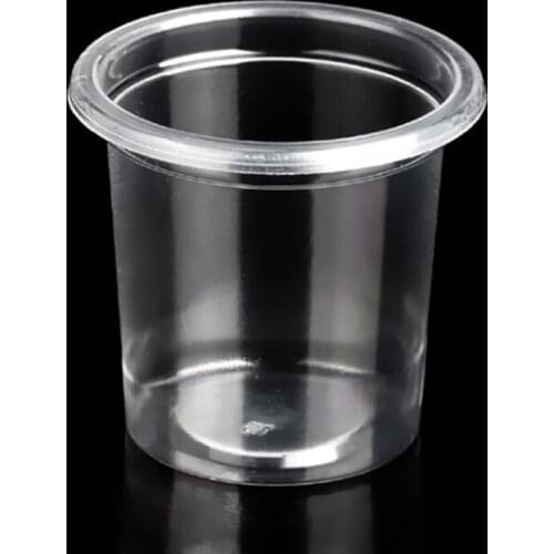 20ml Transparent Disposable Sauce Cup Mini Small Ice Cream Jelly Milk Coffee Supermarket Tasting Cups