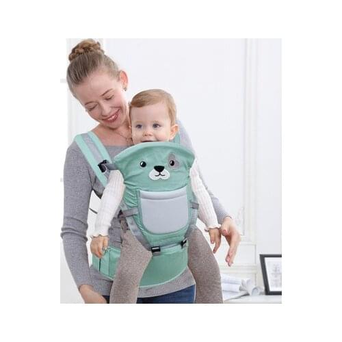 Ergonomic Baby Carrier Infant Baby Hipseat Waist Carrier Front Facing Ergonomic Kangaroo Sling for Baby Travel 0-36M