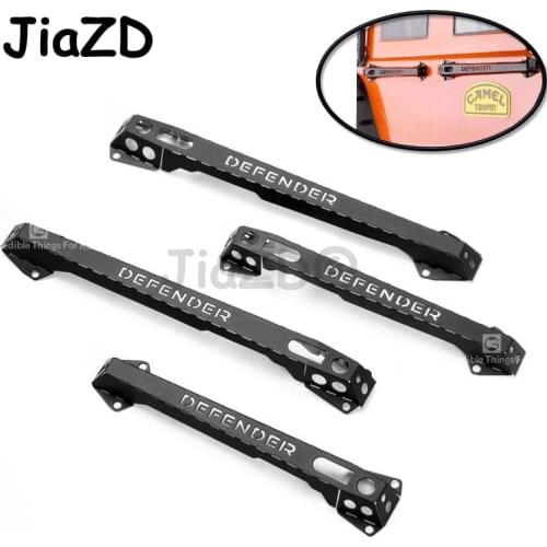 Hard Stainless Steel Door Handles for 1/10 Traxxas TRX-4 TRX4 D90 D110 RC Crawler Car For Land Rover Defender RC Door Handle S22