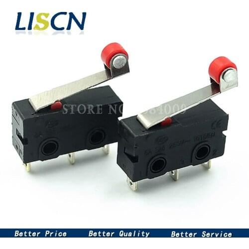 10pcs New Micro Roller Lever Arm Normally Open Close Limit Switch KW12-3 KW11-N