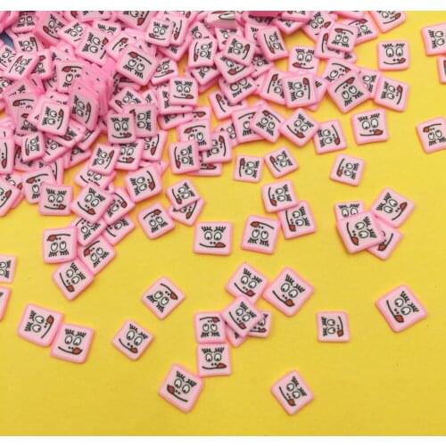 100g Naughty Cartoon Slices Polymer Hot Soft Clay Sprinkles for DIY Making Nails Art Decoration Scrapbooking Phone Decor Home