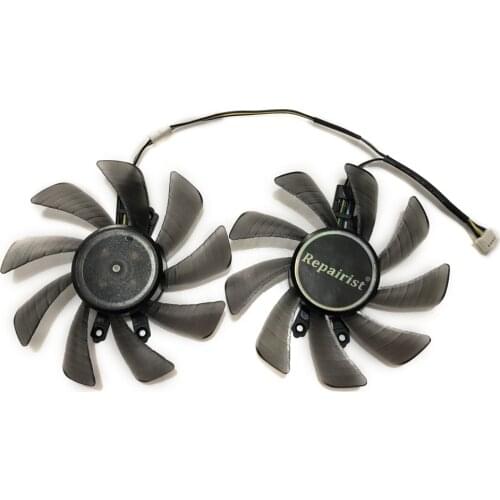 2pcs/lot computer Graphics card fan 85mm diameter 4Pin VGA Cooler Fans For GALAXY GTX660/660TI/670/680 Video Card cooling