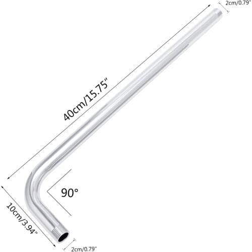 2021 New Thread G1/2 Stainless Steel Wall Mounted Tube Rainfall Shower Head Arm Bracket