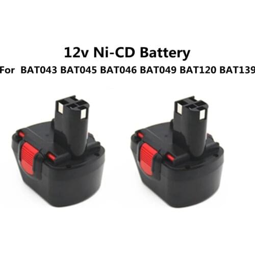 For Bosch 12V 2000mah 3000mAh Battery for Bosch 12V Drill GSR 12 VE-2 GSB 12 VE-2 PSB 12 VE-2 BAT043 BAT045 BTA120 26073 35430
