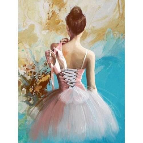 Full Drill Diamond Painting Little girl DIY Picture Of Rhinestone 5D Diamond Embroidery Cross Stitch Decor