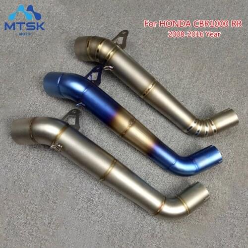 CBR1000RR Motorcycle Muffler Exhaust pipe Escape SC Moto Stainless steel Exhaust For Honda cbr1000rr 2008 - 2016 Mid Link Pipe