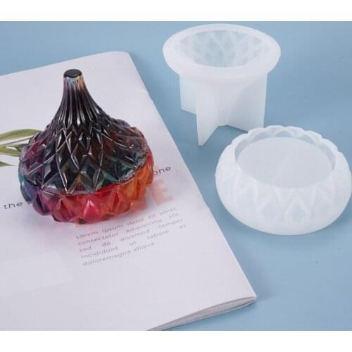 DIY Silicone Jewelry Storage Box Mould Resin Epoxy Mold Making Candy Box Craft