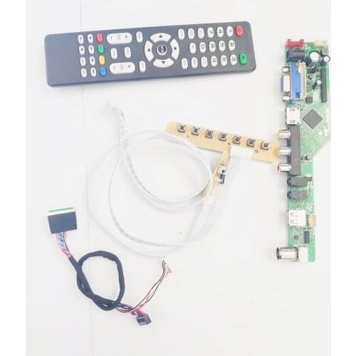 For LP125WH2-SLD1/SLT1 T.V53 screen controller drive board LVDS 40Pin WLED PC 12.5" VGA+HDMI-Compatible+AV+USB+RF 1366*768