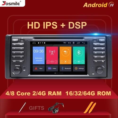 DSP 4GB 64GB 1 din Android 11 Car Radio DVD Player For BMW X5 E53 E39 Multimedia Audio GPS Stereo Navigation head unit 8 core