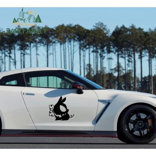 EARLFAMILY 58cm x 54.4cm Car Styling Cartoon Pig Animal Decorative Big Car Sticker Vinyl Truck VAN Fine Animal Decals