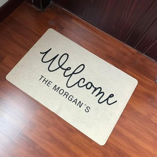 Private Custom Made Funny Mat Welcome To the morgans Home Welcome Mat for Font Door Lovers Home Decor Door Mat Entrance Doormat