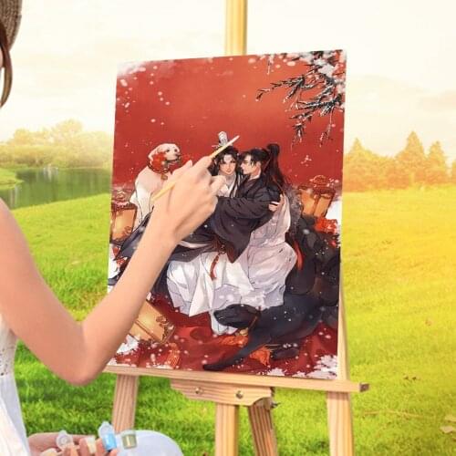 Mo Dao Zu Shi DIY Painting By Numbers Complete Kit Oil Paints 50*70 Oil Painting Paintings Crafts For Adults Handiwork Art