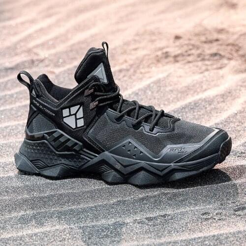 Rax Men Waterproof Hiking Shoes Breathable Hiking Boots Outdoor Trekking Boots Sports Sneakers Tactical Shoes