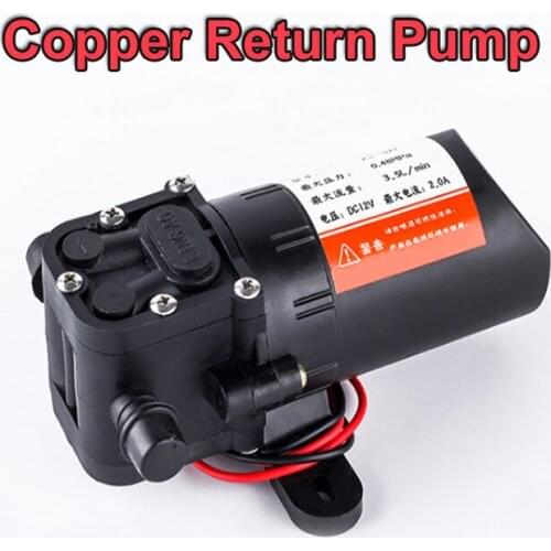NuoNuoWell DC12V 25W Return Value Type Micro Diaphragm Pump Garden Aquarium Irrigation Pump 3.5L/Min DIY Car Wash 7-10mm Pipe