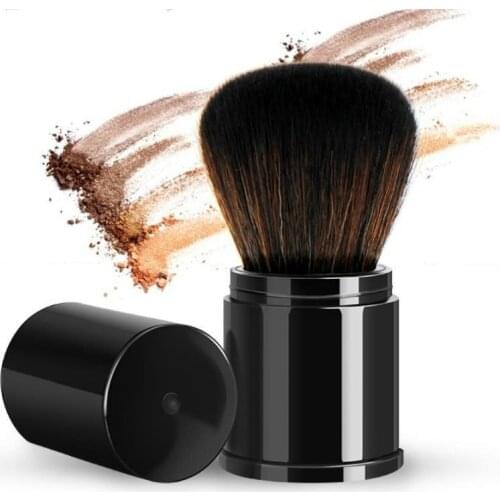 Mini Retractable Foundation Makeup Powder Blush Beauty Brushes Travel Cosmetic