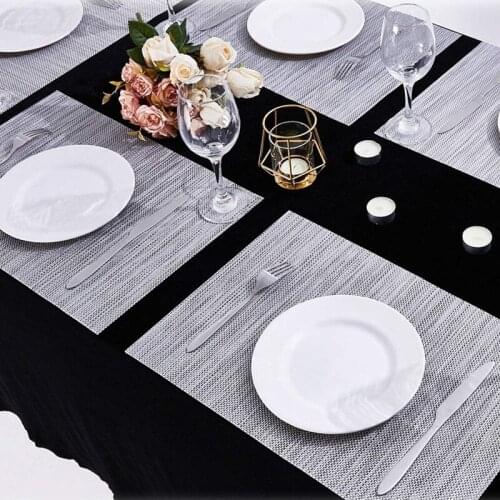 Practical Placemats Gray Place Mats Placemats Wipeable Easy To Clean Table Placemats Set Of 6 for Dining Kitchen Restaurant Tabl