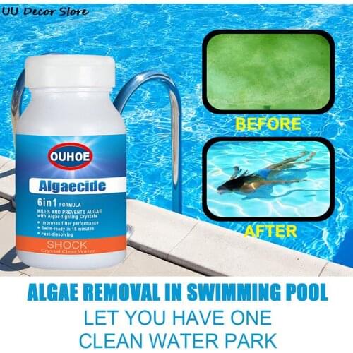 50pcs Algae Repellent Agent For Pool Chlorine Tablet Fish Tank Moss Remover Powder Cleaning Tools For Swimming Pool Supplies