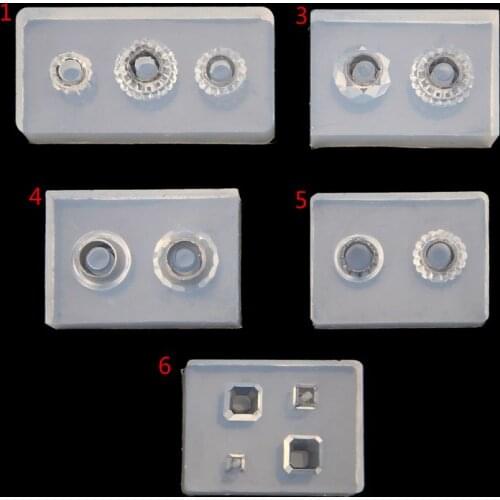 Silicone Mold Large Hole Bead Charm Add-a-Bead Bracelet Resin Jewelry Craft Tool E56C