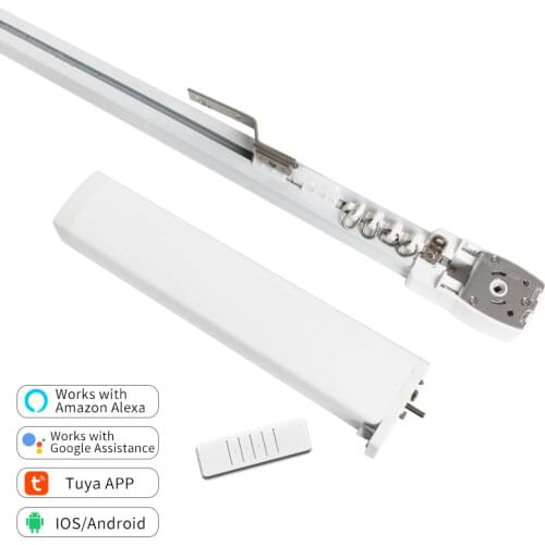 Smart Automatic Curtain Control System WiFi Smart Life APP Remote Voice Control Curtain Motor Track Rail Alexa Echo Google Home
