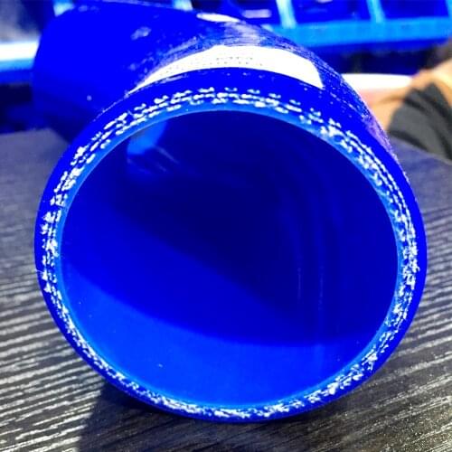 Universal Blue 2.17" 55mm/2.3" 57mm/2.4'' 60mm/2.7'' 68mm/2.8'' 70mm 90 Degree Elbow Silicone Hose Pipe Intercooler Intake pipe