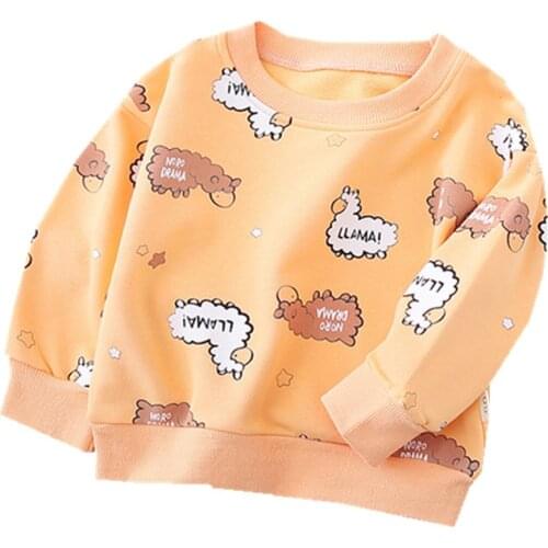 2021 Spring Toddler Baby Girls T-shirts Sweater Boys Long Sleeve Tops Kids Sweatshirt Summer T Shirts Casual Children Clothing