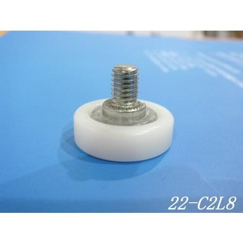 High quality Plastic pulley Drawer Pulley Screw wheel roller DR22-C2L8 M6 screw