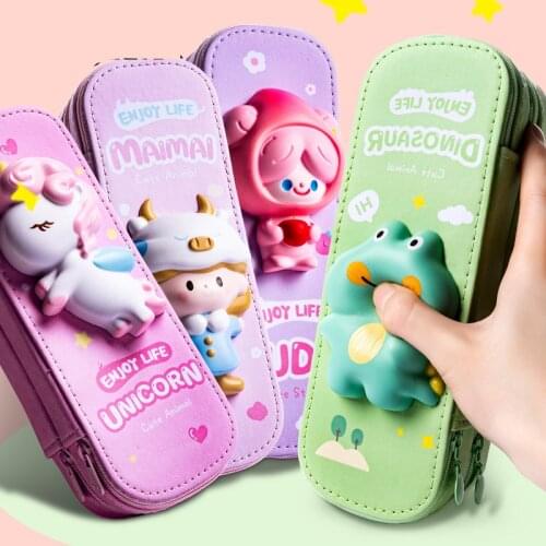 Kawaii Pencil Case Pencil Box Cute Large Capacity Multifunctiona Pencilcase Pen Case School Supplies For Girls Boy