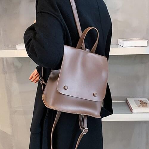 Womens Backpack High Quality PU Leather Backpack for Teenage Girls Schoolbag Brand Designer Female shoulder bag Bagpack Mochila