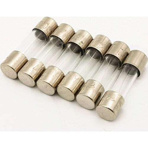 100 pcs/lot) T6.3A 250V 5 x 20mm Slow Blow Glass Tube Fuse,6.3 Amp