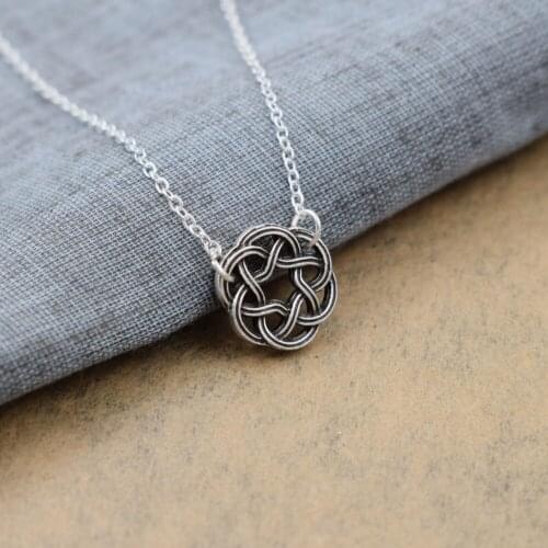 Celtic Knot Necklace Gift For Her Small Gift For Women Pendant Necklaces 12pcs