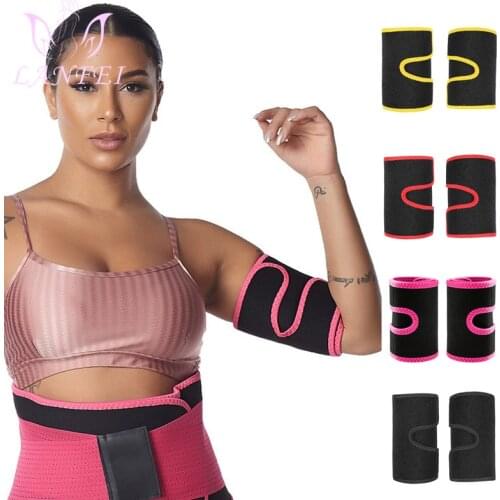 LANFEI Women Arm Trimmer Belt Gym Sauan Sweat Body Pocket Body Shaper Weight Loss Girdle Shapewear Arm Trimmer 2pcs Hand Cincher