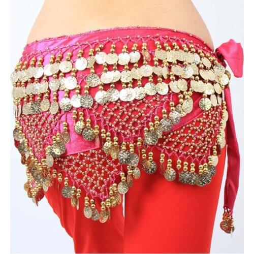3 Color Belly Dance Waist Chain Wrap Bellydance Hip Scarf Belt Skirt Waistband Wrap Dancing Costume Waist Chain