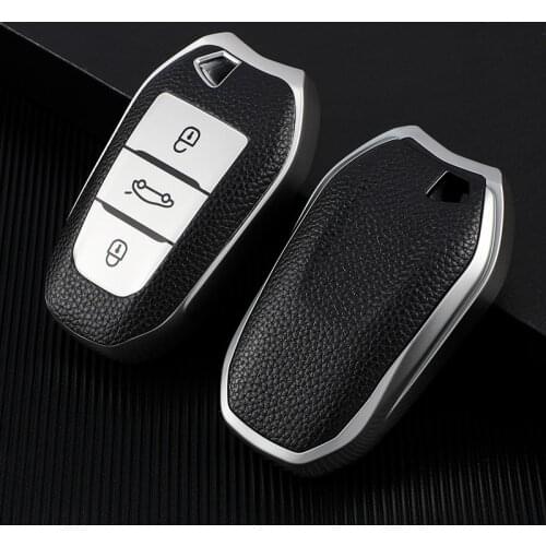 3 Buttons Tpu Flip Car Key Case Full Shield Cover For Citroen Cactus C4l Peugeot 508 301 2008 3008 408 C5 C3 Auto Protection Key