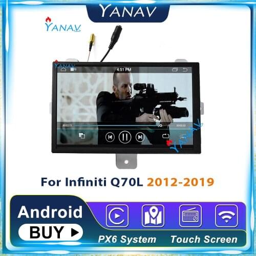 Android 9.0 HD screen Tesla style car video dvd For Infiniti Q70L 2012-2019 car radio multimedia player DVD GPS navi DVD player