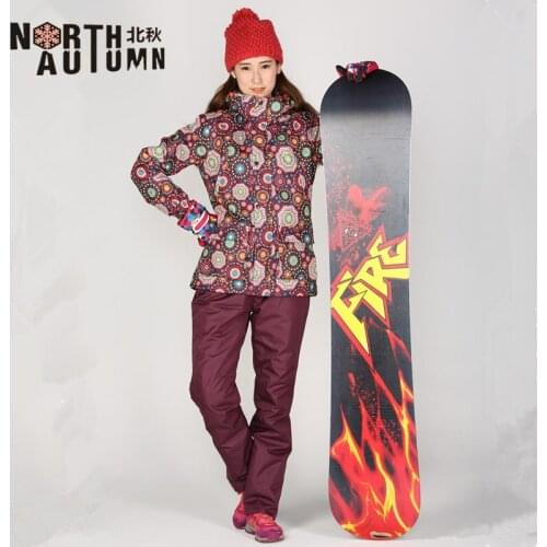 Cheap Ski Suits For Women Skiing Jacket Fleece Inside Warm Winter Womens Snowboarding Sets Waterproof Sport Suit Ski Pant Women