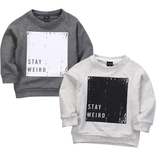 Toddler Kids Baby Boys Sweatshirts Hoodies Tops Spring Autumn Kids Clothes Long Sleeve Casual Loose Children Sweatshirt Tops